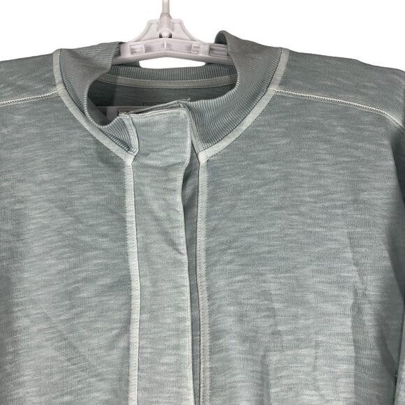 Sonoma Goods for Life Women's Snap-Front French Terry Jacket Size XXL Light Blue - Picture 4 of 8
